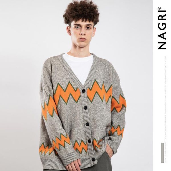 

popular logo men's warm casual sweater jacket men's sweater1, White;black