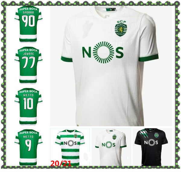 

sporting cp 20 21 lisboa soccer jerseys vietto coates acuna home 2020 2021 sporting clube de football shirt maillot de foot thailand, Black;yellow