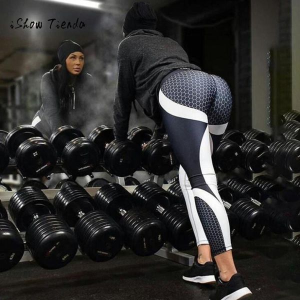 

yoga outfits cool womens 3d print pants skinny high waist workout gym sport leggings training cropped breathable elastic, White;red