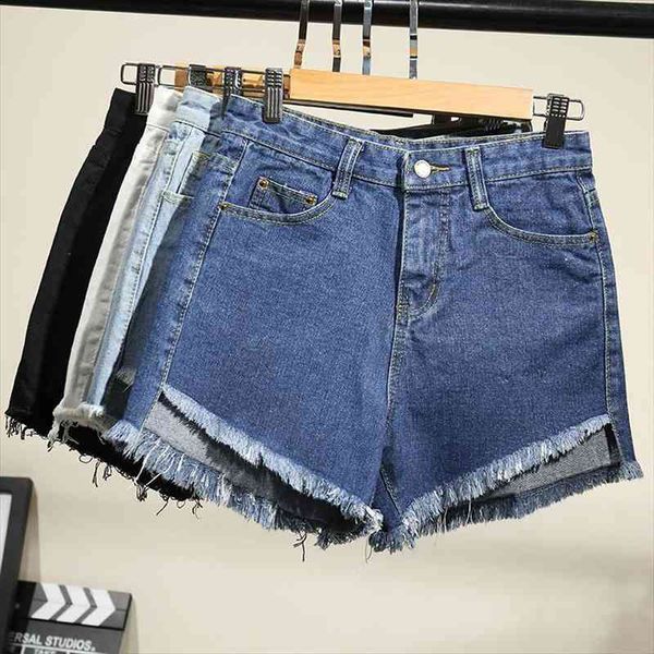

on women ladies fashion frayed tassel denim shorts jeans shorts beggar tassel ripped casual vadim feminino, White;black