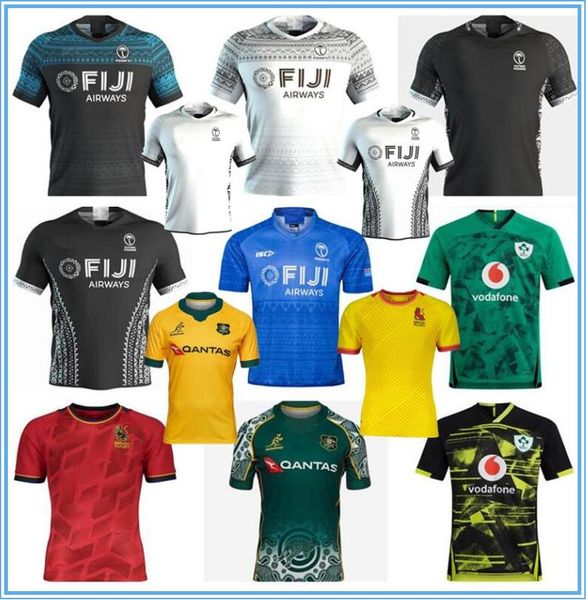 

2020 fiji ireland rugby jersey 2021 spain australia rugby shirt 20 21 training jersey size s-5xl, Black;gray