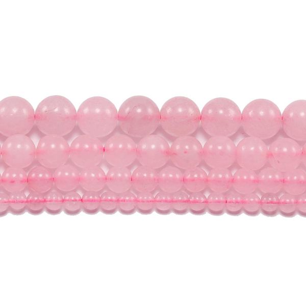 

1strand lot 4 6 8 10 12 mm rose pink quartz crystal stone round beads loose spacer bead for jewelry making diy necklace bracelet h wmtzdf