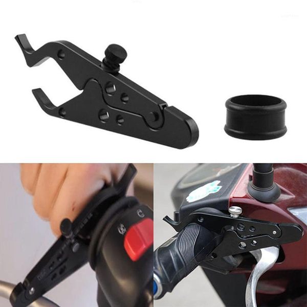 

new universal cnc motorcycle cruise control throttle lock assist retainer relieve stress durable grip black1