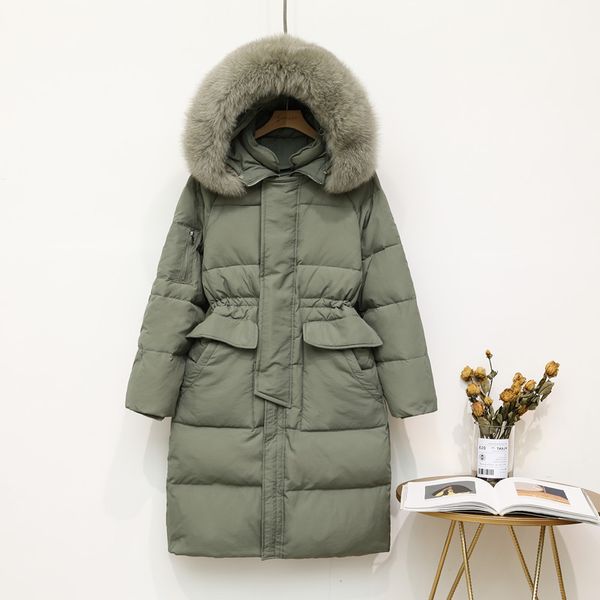 

coat, parka, winter white duck big female fur collar, warm coat down, tsnk, Black