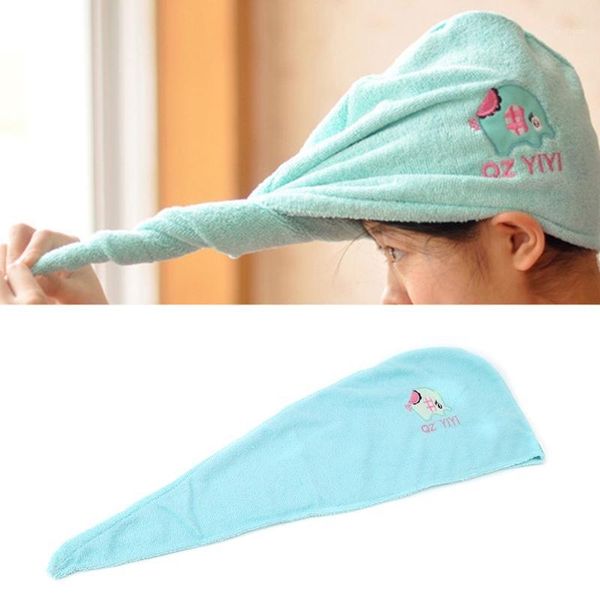 

super absorbent hair drying towel turban bathing cap bathrobe hat head wrap lx9c1
