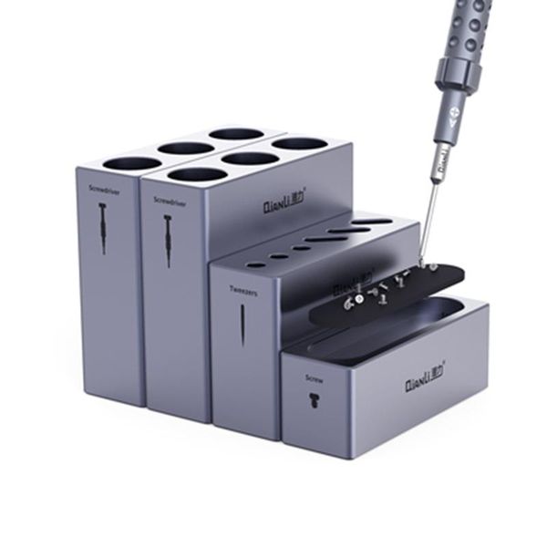 

professional hand tool sets qianli icube multi-function aluminum alloy modular storage box mobile service container screwdriver/tweezer repa