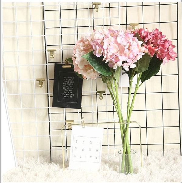 

decorative flowers & wreaths artificial branch wedding party hydrangea bouquet single silk cloth faux floral flower plants valentine's