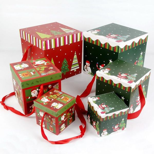 

gift wrap 3pc christmas box set decoration paper tree for small medium and large