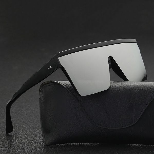 

2021 vintage male flat sunglasses men brand black square shades uv400 gradient sun glasses for cool one piece designer