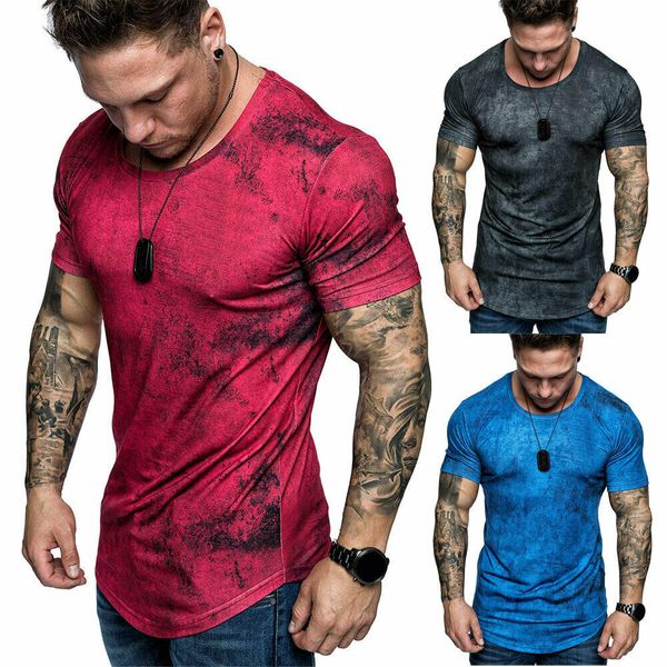 

goods in great demandmen's casual gym summer slim fit short sleeve muscle tee t-shirt, White;black