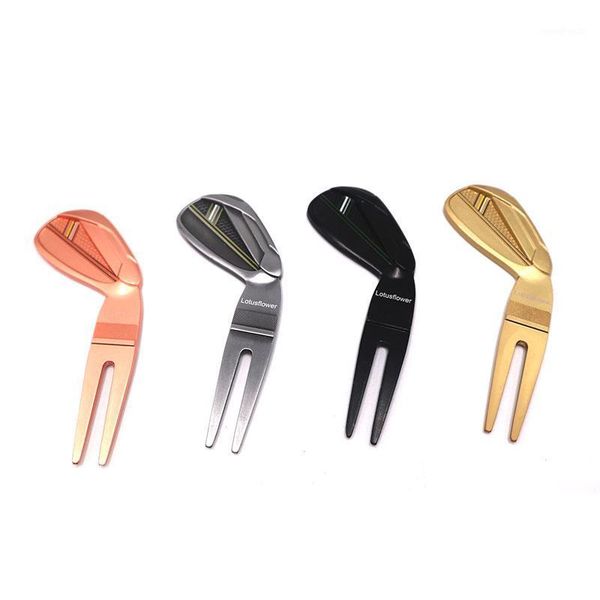

golf training aids 1pc divot tool repair zinc-alloy die casting accessories putting green pitchfork cleaner pitch fork relief1