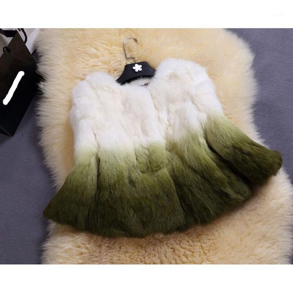 

temperamental fur coat olgitum winter soft imitation short color matching fur outwear mujer female jacket1, Black