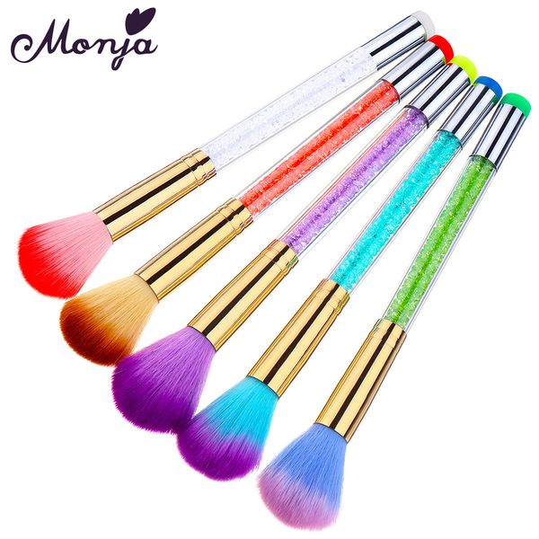 

acrylic nail art brush 100% kolinsky double head sable pen red wood round flat acrylic brush for nail art for gel builder tool