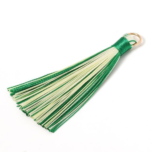 

10pcs 7cm colorful polyester silk tassel brush pendant earring charm for diy jewelry making handmade craft findings supplier h jllmfm