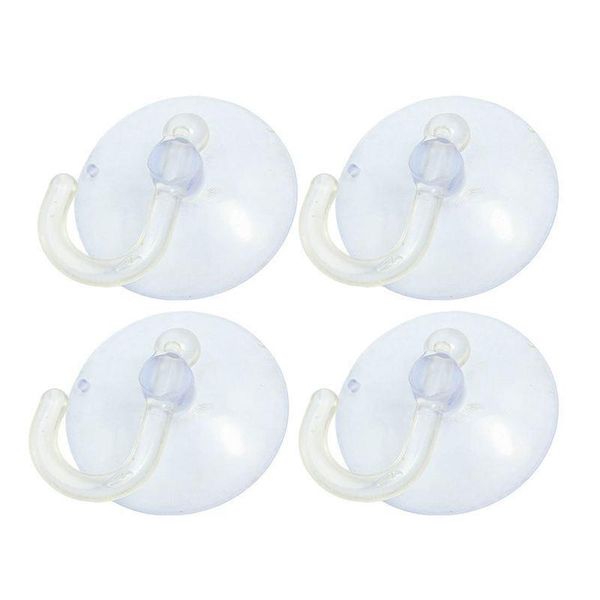 

hooks & rails 5/10pcs bathroom kitchen wall transparent strong suction cup hook ring hangers vacuum sucker clear for kitchen/bathroom