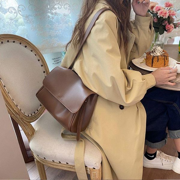 

shoulder bags women's fashion trend crossbody female large capacity flap messenger casual soild color handbags travel