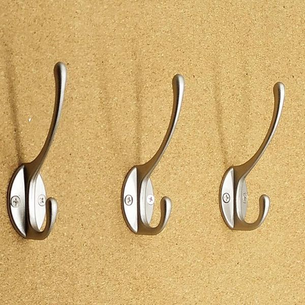 

hooks & rails 10 pack heavy duty dual coat wall mounted with 20 screws retro double utility for coat, scarf, bag, towel, key