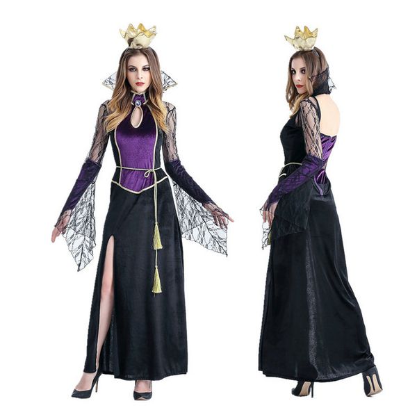 

theme costume halloween vampire cosplay costumes ghost bride queen witch vampire stage costumes women cosplay dresses skirt dropshippi, Black;red