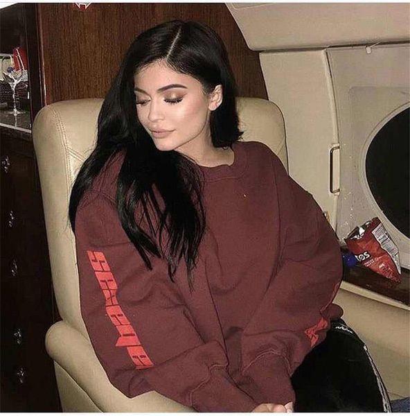 

season 4 embroidered letter hoodie men women 1:1 season 4 black white street wear calabasas casual sweatshirt