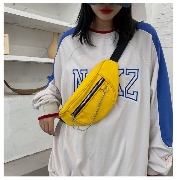 

2020 women cute waist bag fashion bumbag for woman crackle belt bag girl cross body bag sac banane autumn new tide