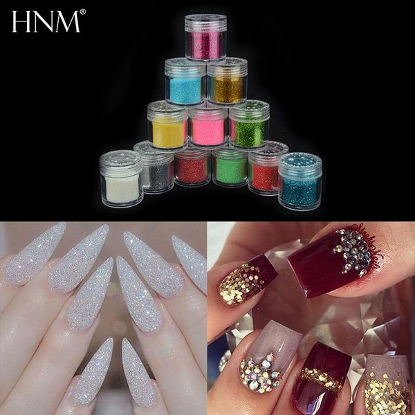 

nail glitter hnm 1pcs powder sticker art decoration dip gem polishing nails diy acrylic uv, Silver;gold