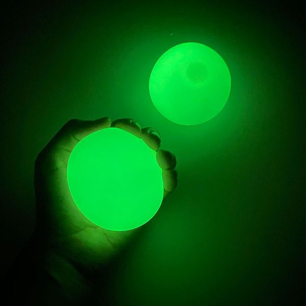 

luminous ceiling balls stress relief ball glued target ball night light decompression balls slowly squishy glow toys for kids fy9382