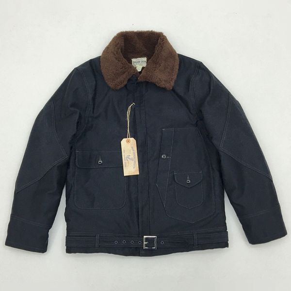 

eua aviation associate jungle cloth vintage men's flight jacket 3s5n, Black;brown