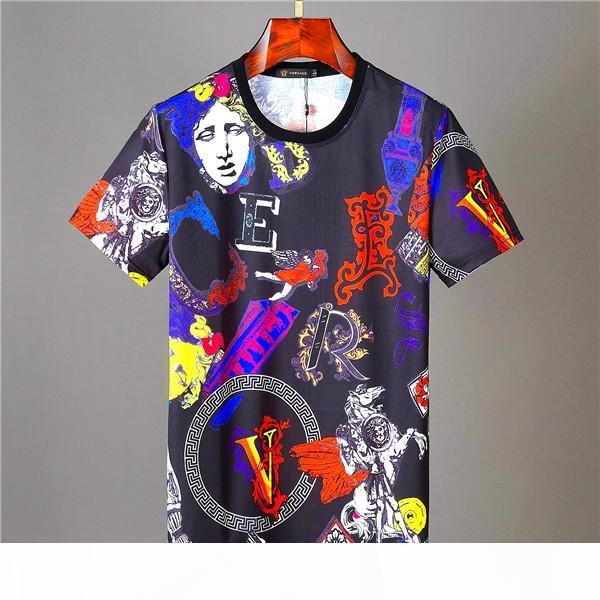 

mens t shirts fashion men printed phillip plain casual brand t-shirt, White;black