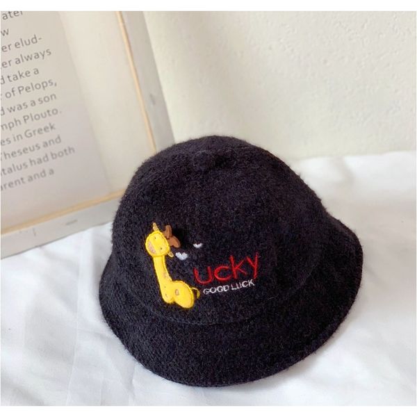 

autumn and winter baby hat fisherman hat baby cute mens womens kid child giraffe plush kids hat keep warm winter wmtjmp, Yellow