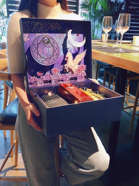 

large gift box high grade with lid popup creative for birthday christmas and wedding packaging empty surprise1