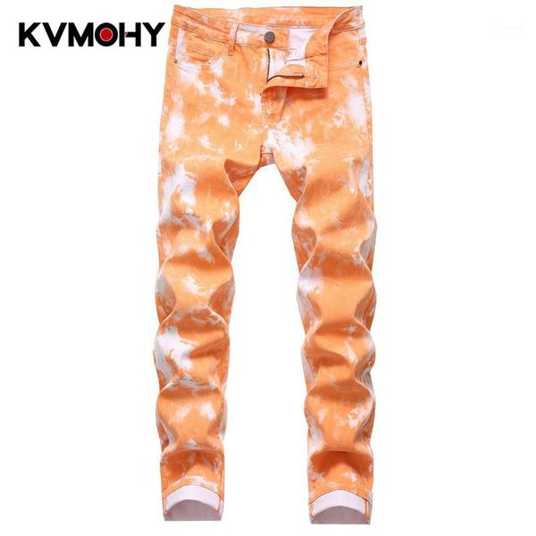 

men's jeans for men streetwear personality printed fashion skinny hip hop punk casual motorcycle stretch denim jean trousers1, Blue