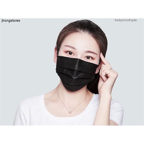 

masks mask shipblack face dhl individual packs mascherine thick 3 layer filter 6fg6