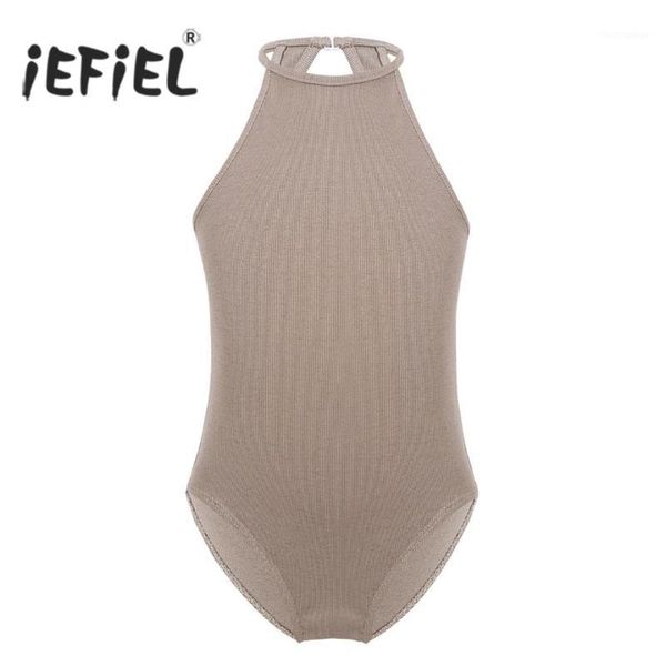 

children ballet dancewear sleeveless round neckline keyhole back ballet tutu dance for girls kids gymnastics leotard bodysuit1, Black;red