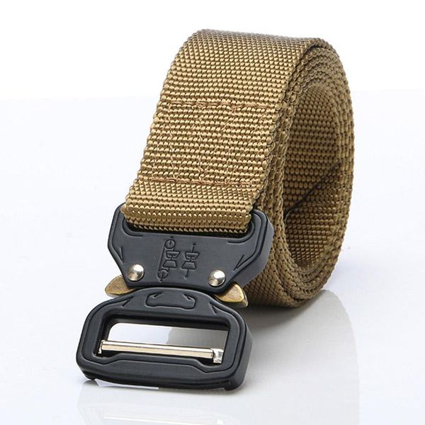 

flb] men's textile belt safety combat nylon webbing training straps men women military equipment tactical belts fp025 wmtklh, Black;green