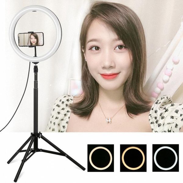 

flash heads puluz 1.65m tripod mount + 11.8 inch 30cm curved surface usb 3 modes dimmable dual color temperature led ring video light1