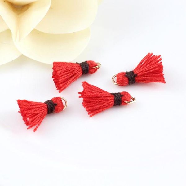 

10pcs 1.5cm mini cotton thread tassel pendant for jewelry making diy bracelet cellphone pendant finding craft supplies h sqcihv