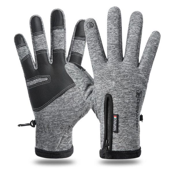 

cold-proof ski gloves waterproof winter gloves cycling fluff warm for touchscreen cold weather windproof anti slip