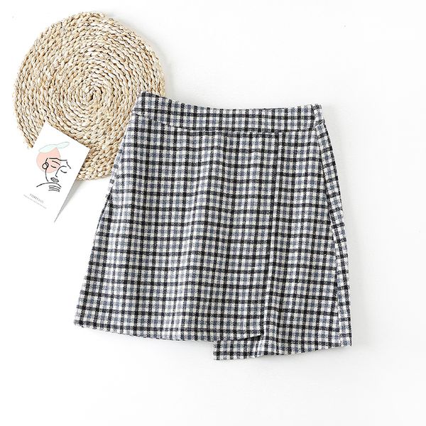

size xl-4xl plus elastic waist the line casual vintage chess skirts hybv, Black