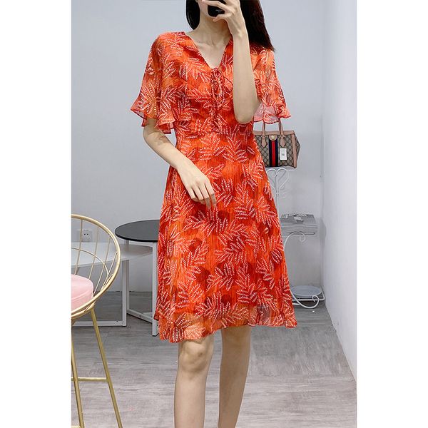 

2020 and new spring summer -06 b8379 red dress reuu, Black;gray