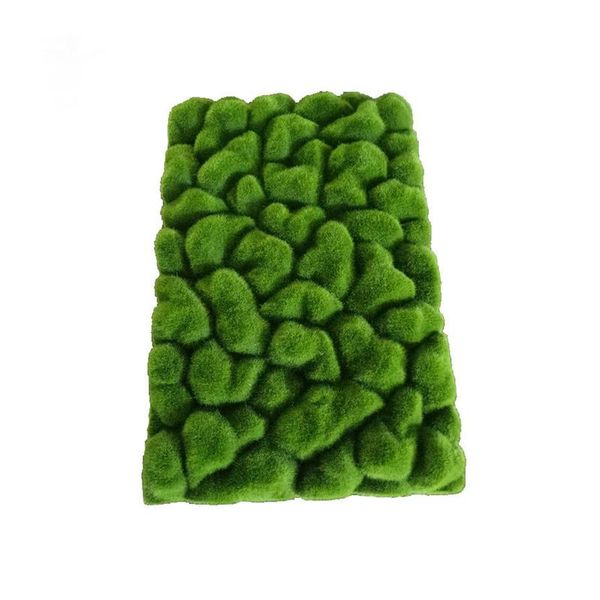 

35x50cm stone shape moss grass mat indoor green artificial lawns turf carpets fake sod moss for diy micro landscape decor