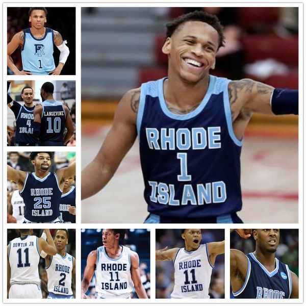 

custom college baseball jersey rhode island 1 fatts russell 3 ernie calverley 4 tyrese martin 5 lamar odom stitched jerseys ncaa, Black
