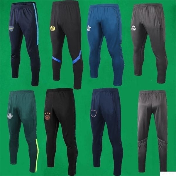 

wholesale mens sweatpants new flamengo track pants 2020 2021 real madrid soccer pants adults ajax palmeiras sports training trousers, Black;yellow