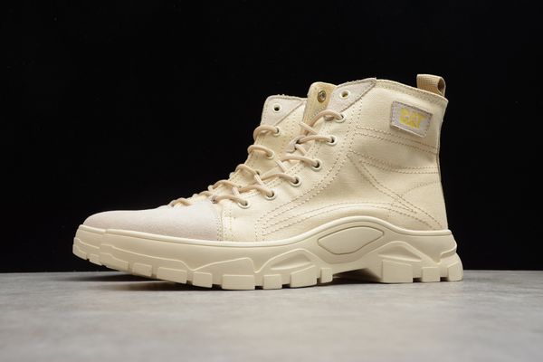 

footwear/ cat tooling retro daddy shoes oil wax oxford fabric beige p721066 outdoor boots men's martin boots outdoor casual tooling boo