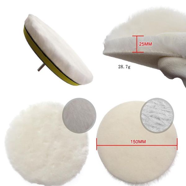 

9pcs 6inch buffer sponge pad set car woolen polishing pad kit buffing waxing with m14 drill adaptor for car cleani sqcdoh