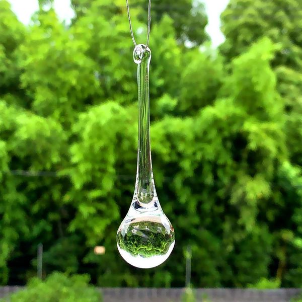 

80mm water drop pendant clear glass crystal suncatcher accessories for chandeliers crystals diy hanging ornament home decor h jllvds