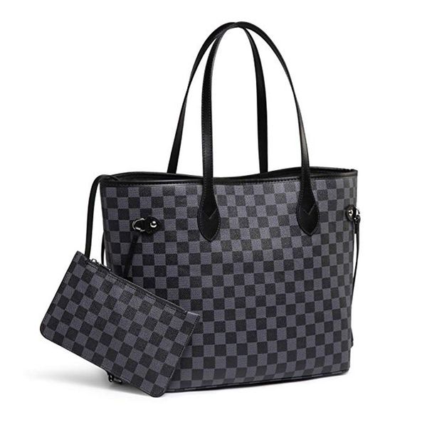 

hh 2 pcs luxury designer shoulder bag with inner pocket fashion pu women's square tote bag large capacity bag women's brand handba