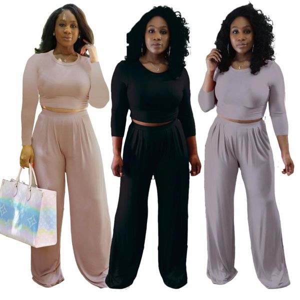 

european and american fashion casual fashion women's two-piece suit, Gray