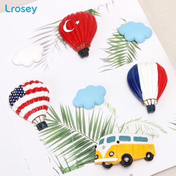 

world countries flag air balloon fridge magnet souvenir travel three nsional home decor diy refrigerator magnet stickers wmtsdj