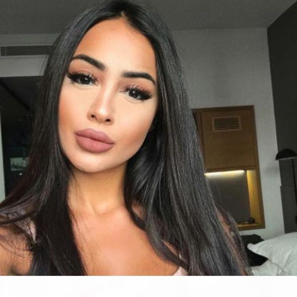 

human hair lace front wigs for black women hd transparent lace pre plucked straight malaysian virgin lacefront full wig with baby hair, Black;brown