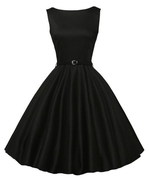 

round neck sleevels drs with waistband, Black;gray